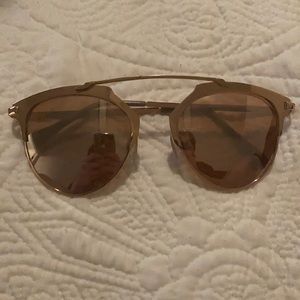 Rose gold sunglasses